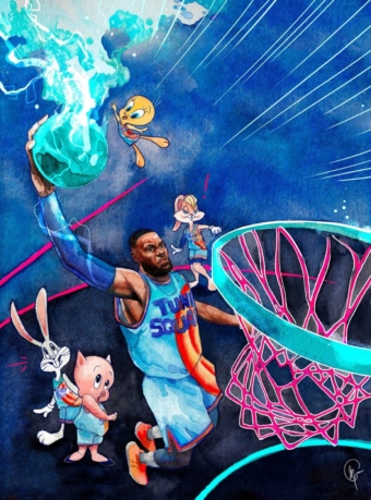 Space Jam 2 Watercolor