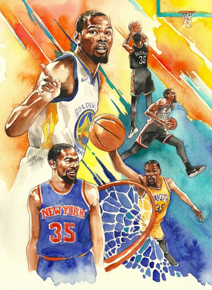 Kevin Durant Watercolor