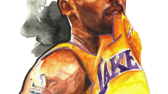 Kobe Lakers Watercolor