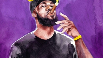 Lebron Squared Watercolor